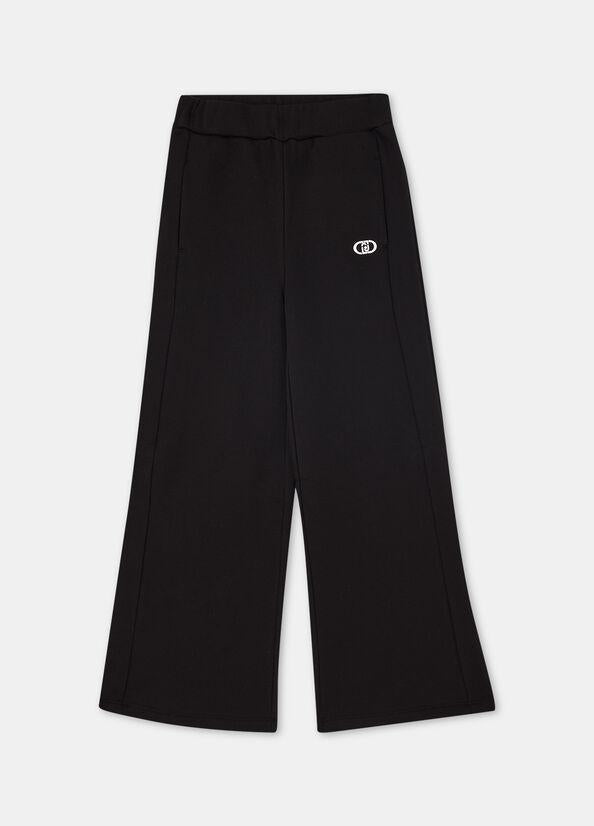 pantalone con stampa logo GF5005F0326 22222 LIU JO JUNIOR 
