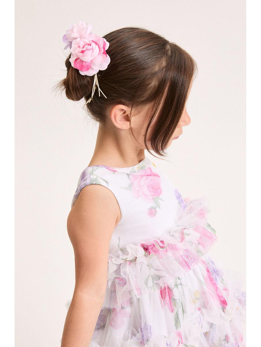 abito in tulle floreale 19G905 7047 0099 MONNALISA 