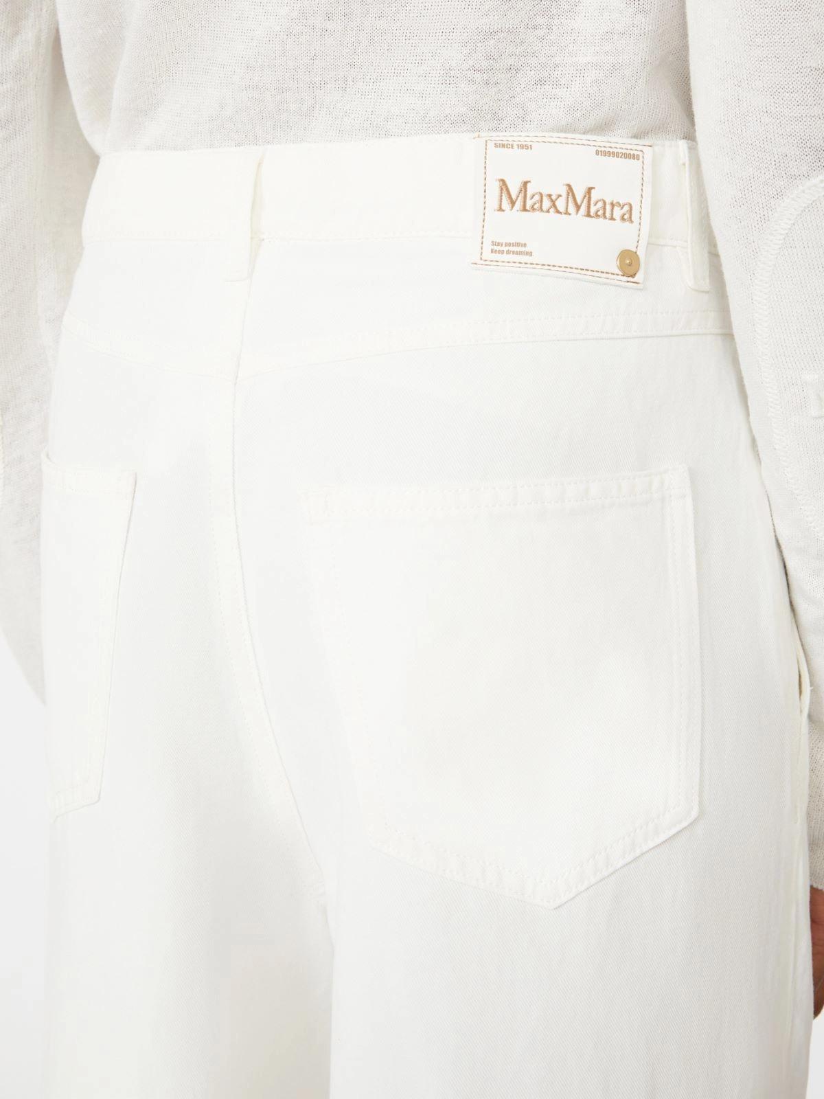 pantalone ampio in cotone e lino SMMALOA 001 S MAXMARA 