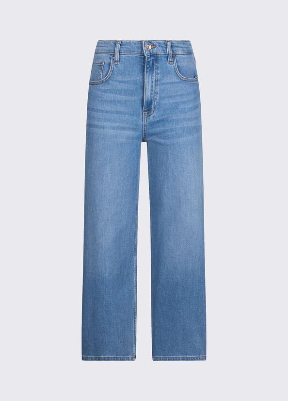 jeans flare cropped UA6269D0310 78801 LIU JO DENIM 