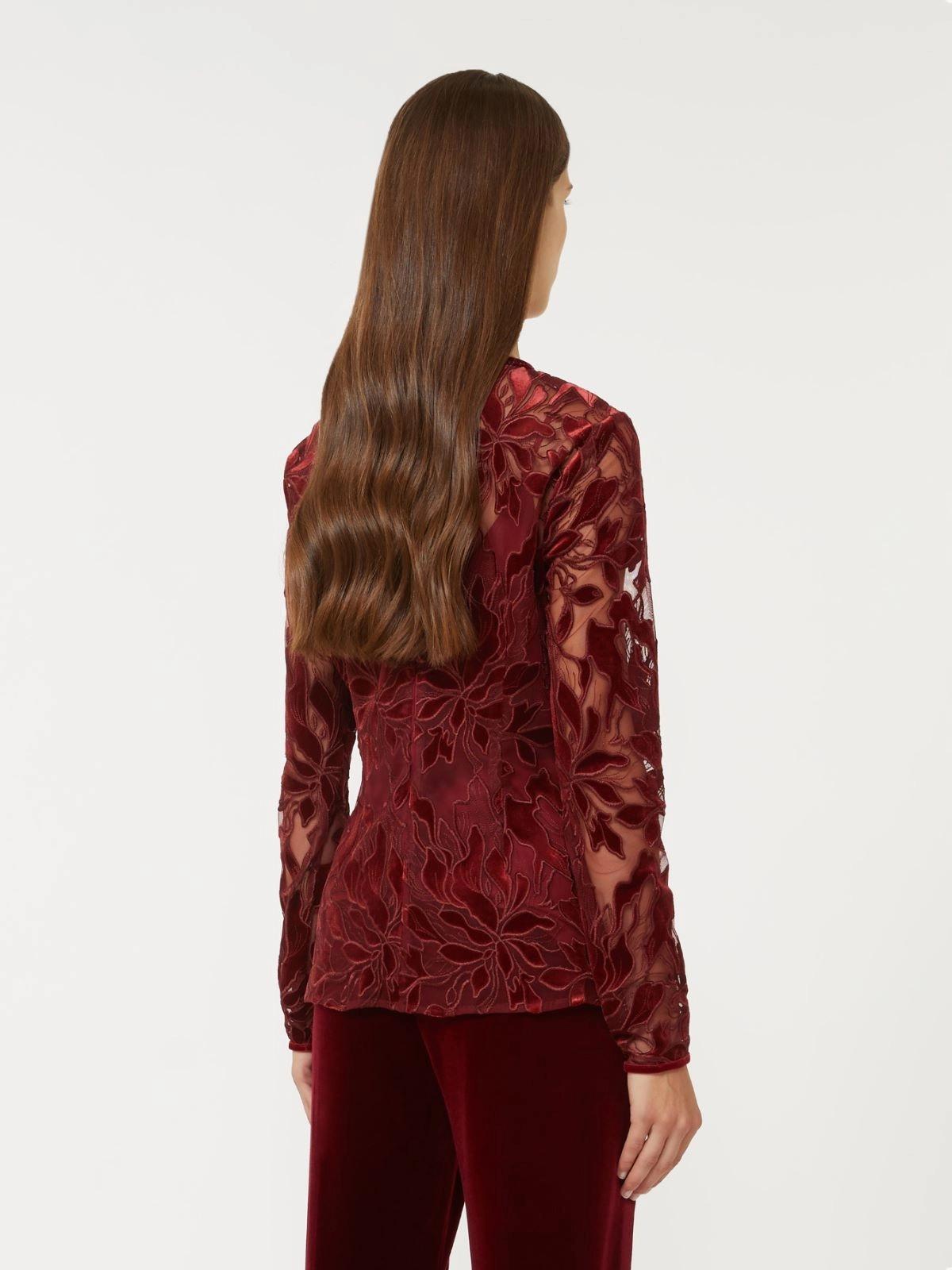 t-shirt in tulle con ricami PLINIO 002 MAXMARA STUDIO 