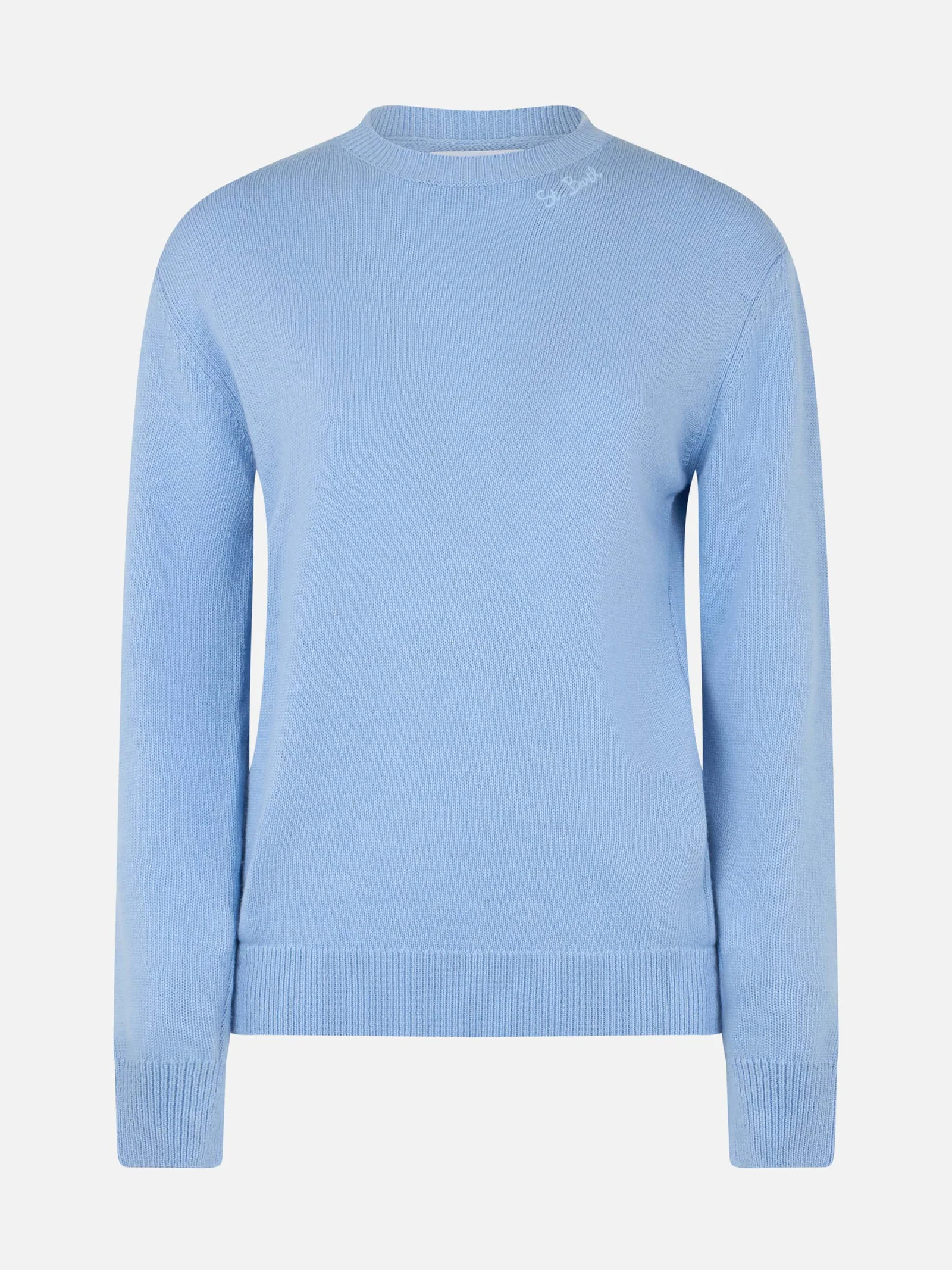maglione con ricamo collo SORBONNE 00325G MC2 SAINT BARTH 