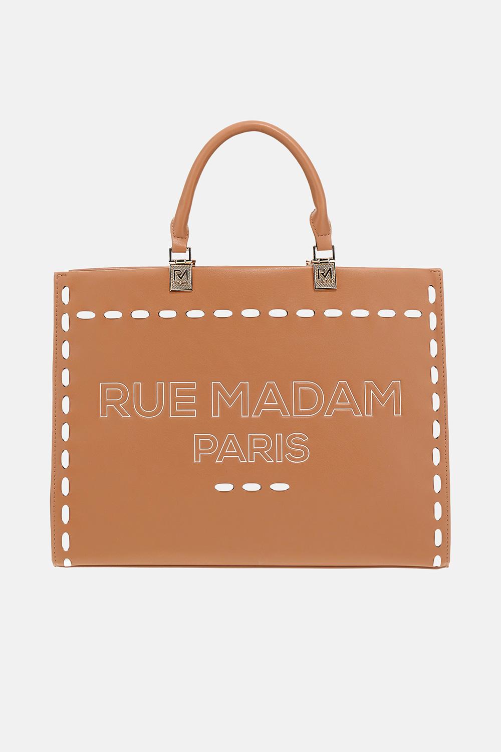 Borsa Iconique spring tote 1531ICONIQUE COGNAC RUE MADAM PARIS 