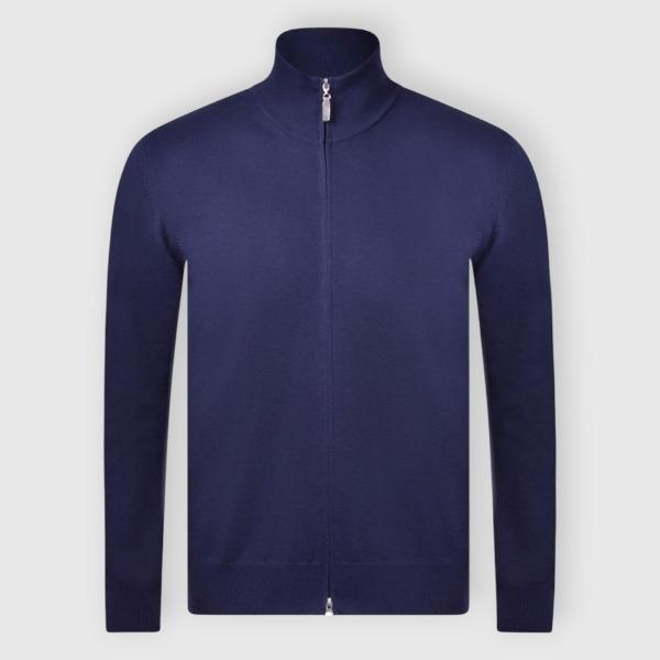cardigan full zip in cotone 55111 18190 598 GRAN SASSO 