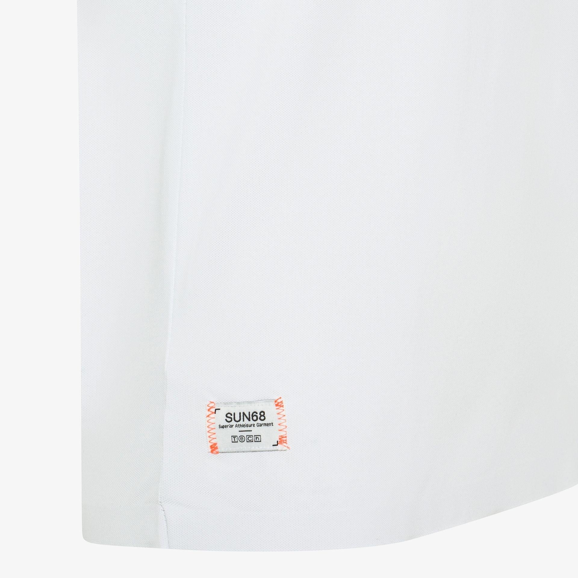 polo piquet tech A36143 BIANCO SUN68 