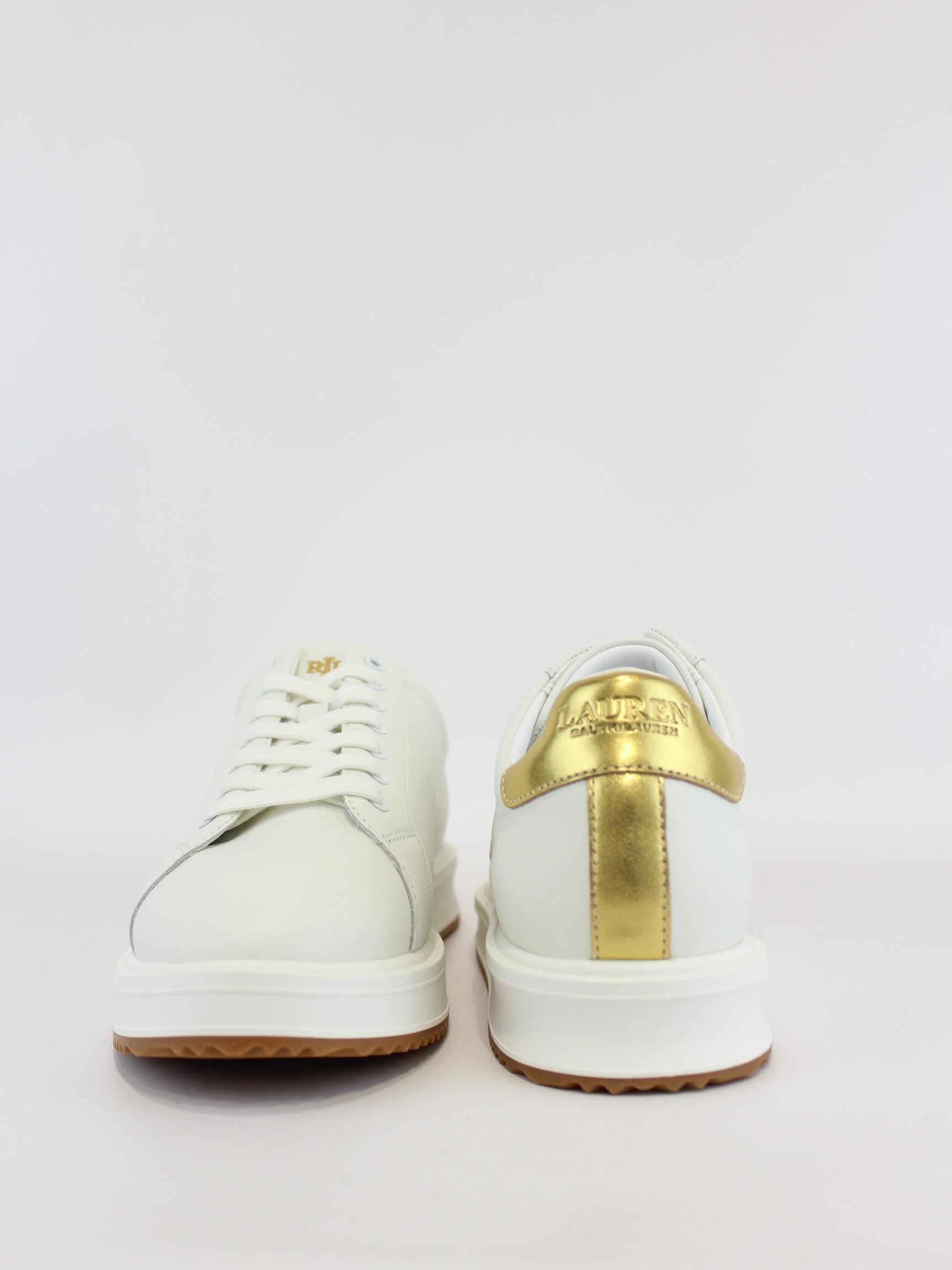 sneakers in pelle e dettagli 802-978213 001 LAUREN RALPH LAUREN 