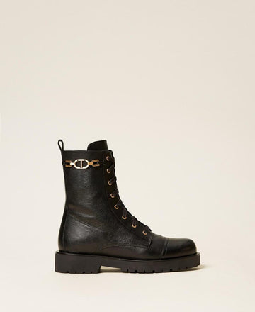 Anfibio in pelle con catena 252TCP150 00006 TWINSET 