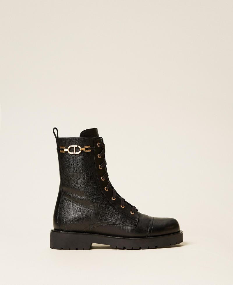 Anfibio in pelle con catena 252TCP150 00006 TWINSET 