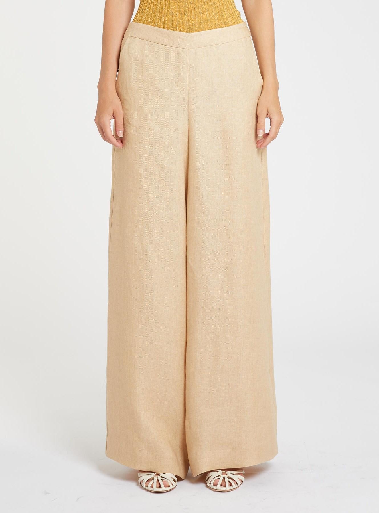 pantalone in lino MLLOTTELIA 002 MARella 