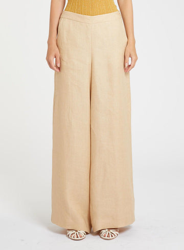 pantalone in lino MLLOTTELIA 002 MARella 