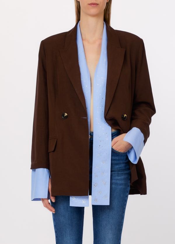 giacca monopetto WA6436T4818 91109 LIU JO WHITE 