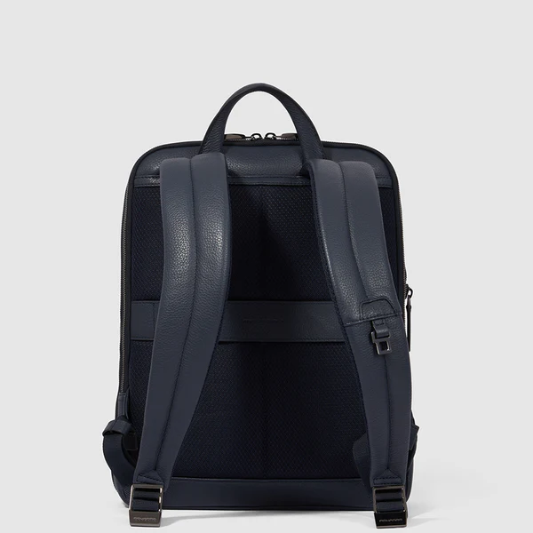 Zaino sottile in pelle CA6311MOS BLU PIQUADRO 