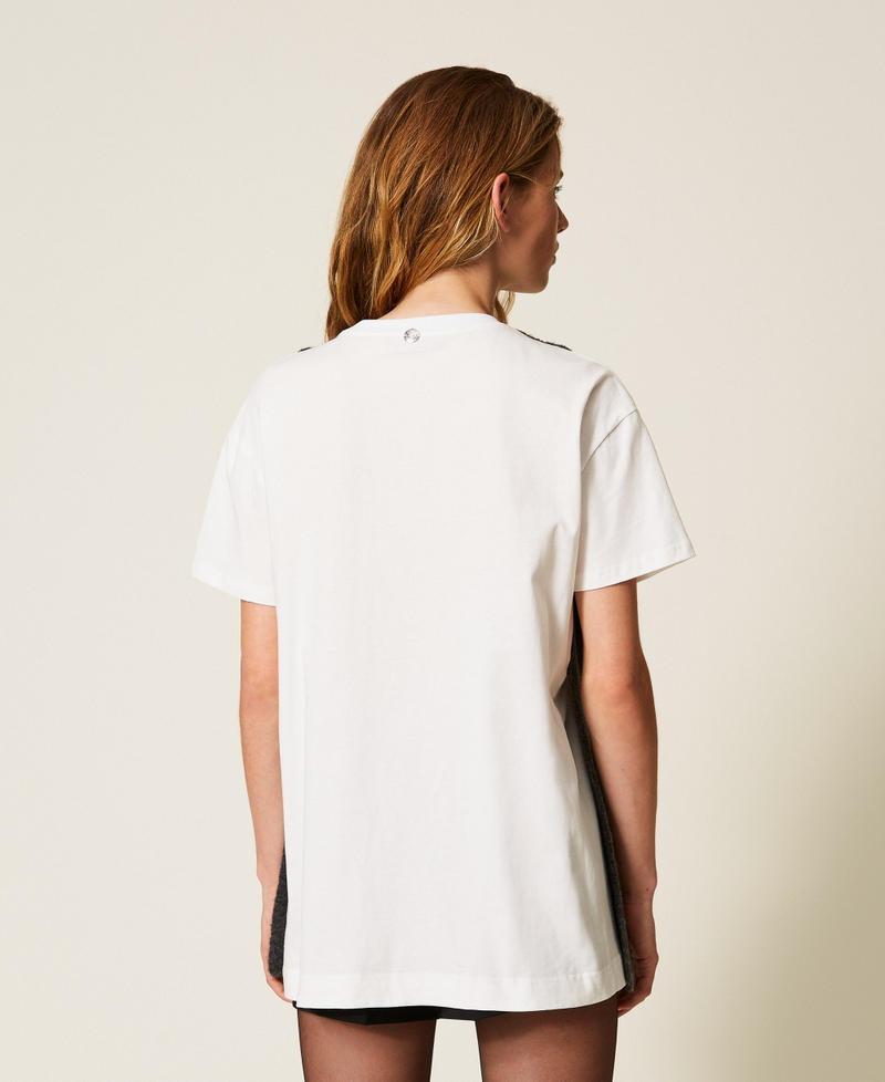 t-shirt in maglia 252AP3042 0082M TWINSET ACTITUDE 
