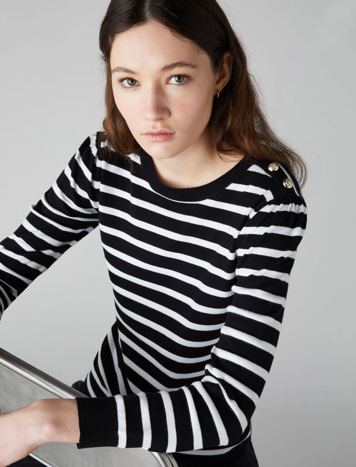 maglia a righe con bottoni MOSCA 013 EMME MARELLA 