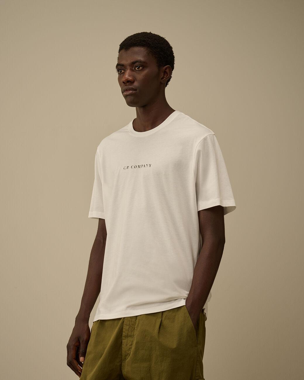 t-shirt con maxi logo schiena 19CMTS104A 005100W 103 CP COMPANY 