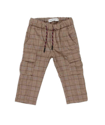 pantalone cargo con coulisse MR3180 MARRONE MANUEL RITZ KIDS 