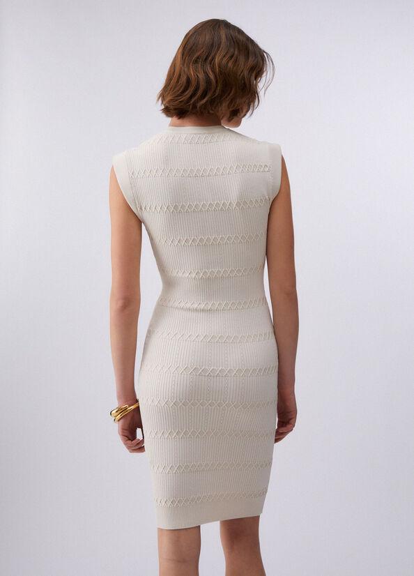 abito corto in maglia CA6104MS55N P9574 LIU JO BLACK 