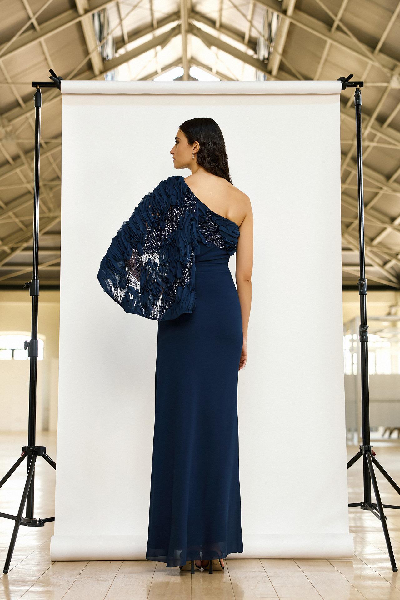 abito monospalla 5277 NAVY MAESTRI 