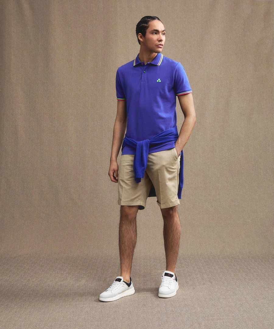 polo con contrasti fluo NEW SELANDIA STR 255 PeUTEREY 