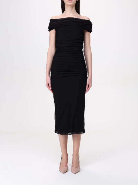 abito in jersey stretch H.V3586SA.4242 NERO HANITA 