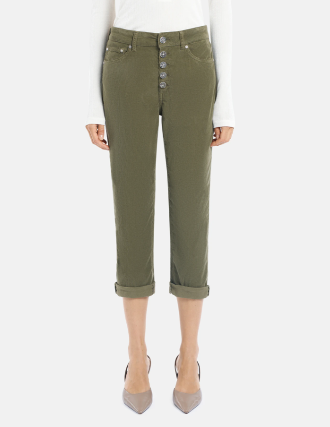 Pantalone koons loose in velluto DP268BVS0030DBM5 604 DONDUP 