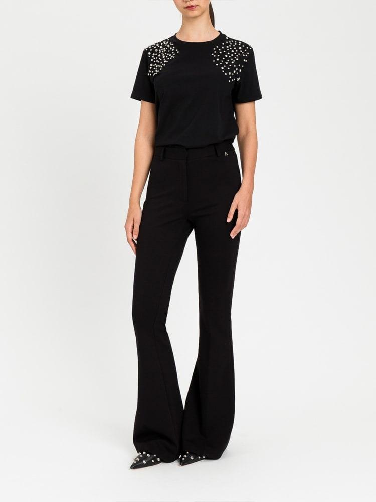 t-shirt con strass 261AP2440 00006 TWINSET ACTITUDE 