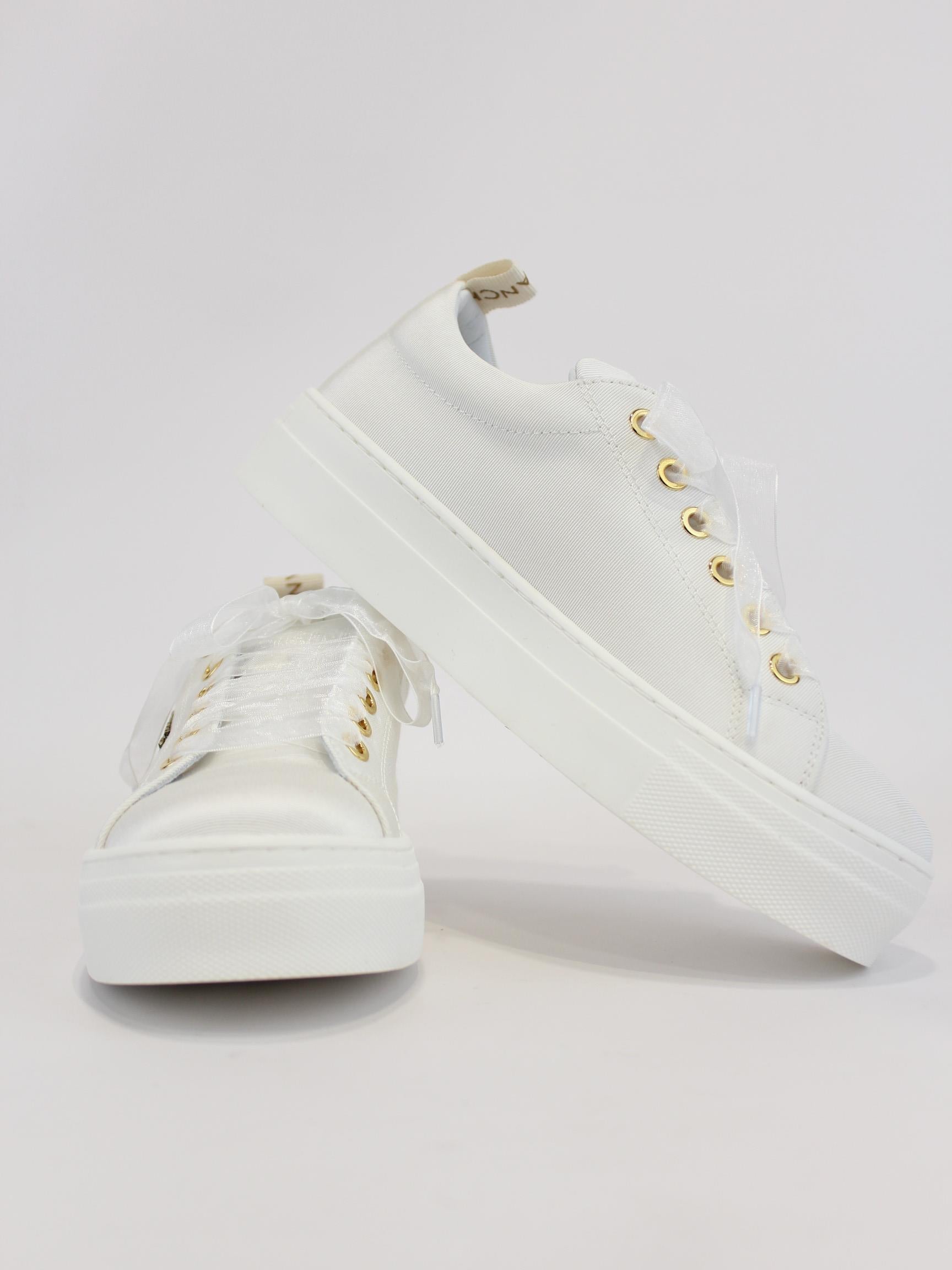 sneakers con logo linguetta F4A9 E0241 BIANCO ELISABETTA FRANCHI 