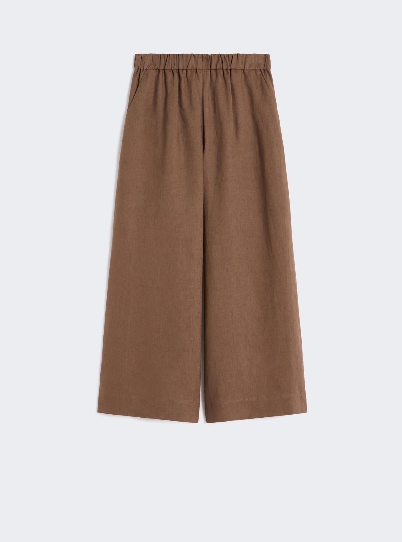 pantalone in tela di lino MMLCANNETI 008 MAXMARA 
