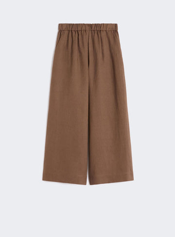 pantalone in tela di lino MMLCANNETI 008 MAXMARA 