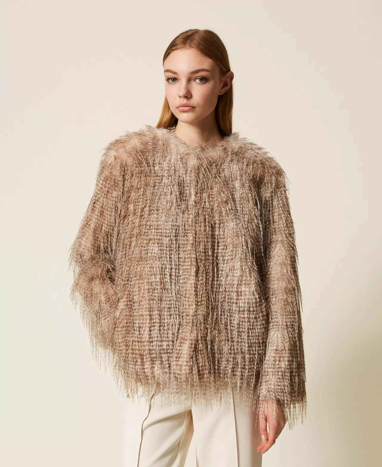 giacca in faux fur 252AP2541 12662 TWINSET ACTITUDE 