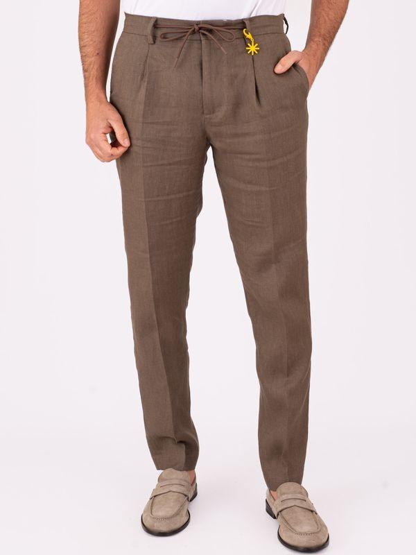 pantalone jogging in lino 4032P1688L 263144 29 MANUEL RITZ 