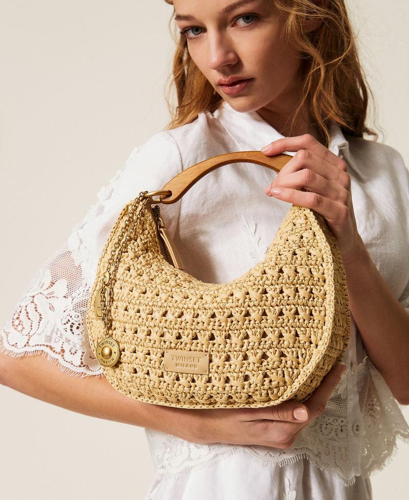 borsa croissant in rafia 261TB7381 00193 TWINSET 