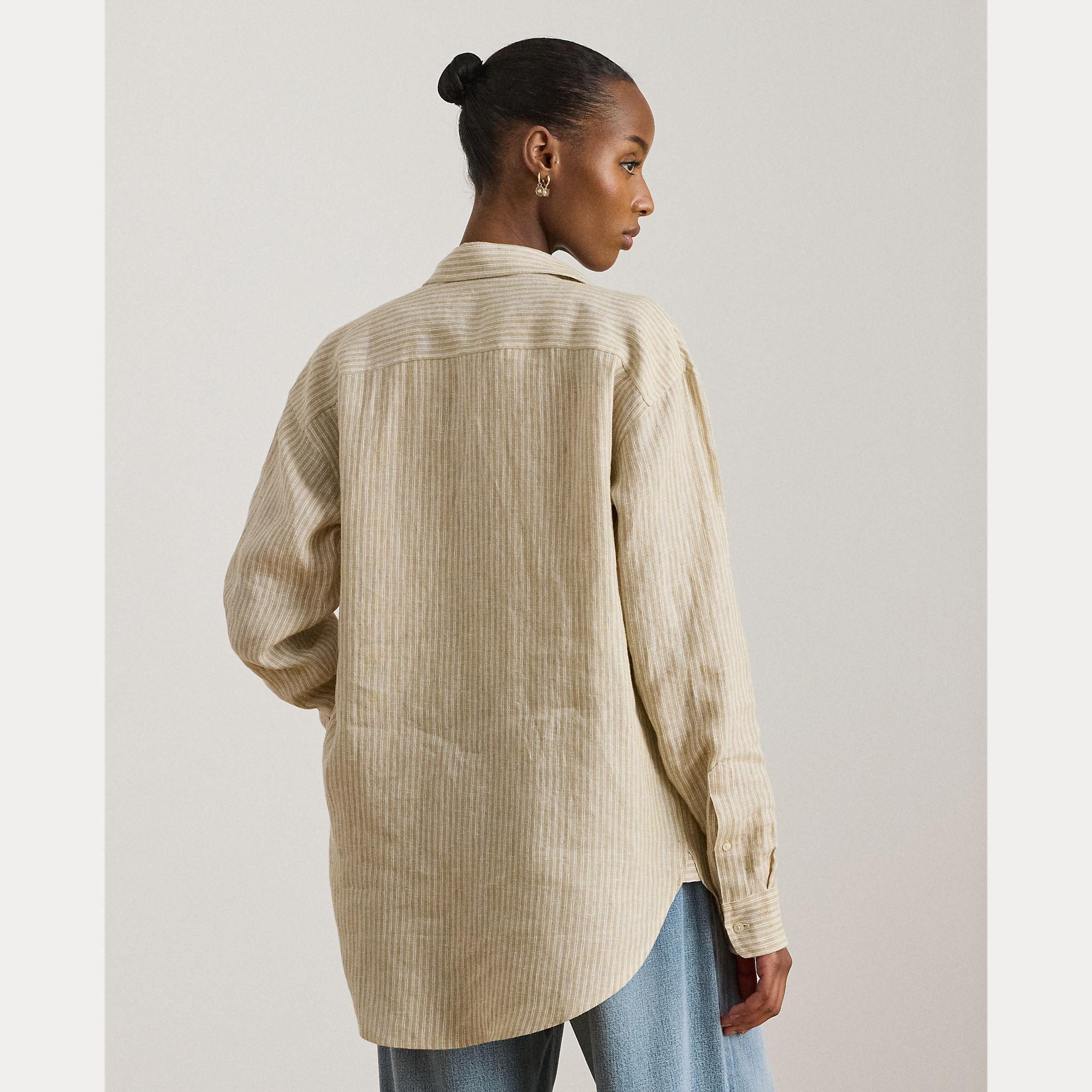 camicia di lino a righe 200-P14000 001 LAUREN RALPH LAUREN 
