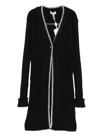cardigan lungo con inserti 252GJ3090 00006 TWINSET GIRL 