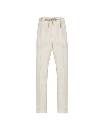 pantalone jogging in lino 4032P1688L 263144 22 MANUEL RITZ 