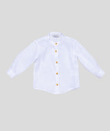 MANUEL RITZ KIDS CAMICIA BAMBINO COLLO KOREANO Bianco