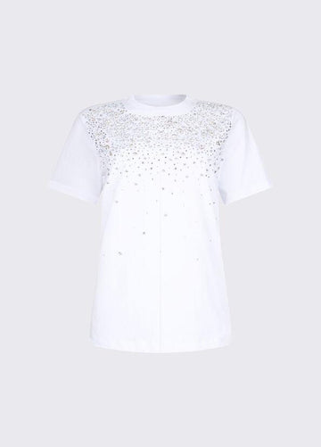 t-shirt con gioiello CA6193J3868 11111 LIU JO BLACK 