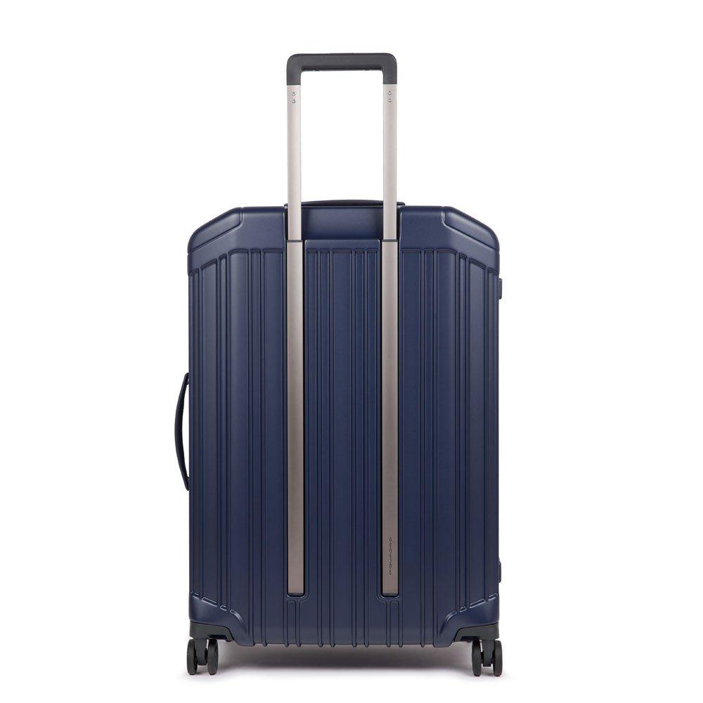 trolley a 4 ruote BV4427PQL BLUO PIQUADRO 