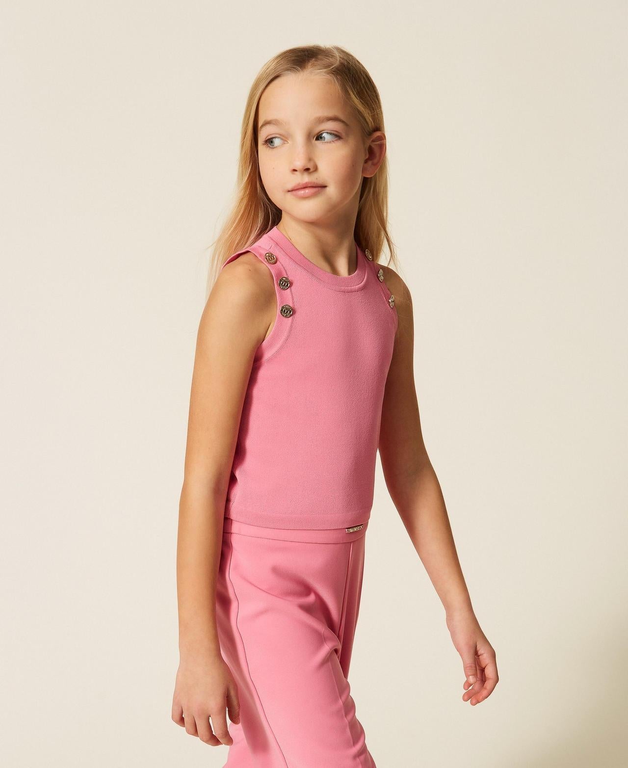 top con bottoni 261GJ3062 07207 TWINSET GIRL 