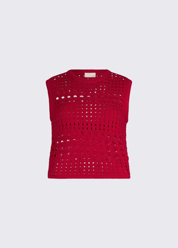 top in crochet WA6326MA79R 91955 LIU JO WHITE 