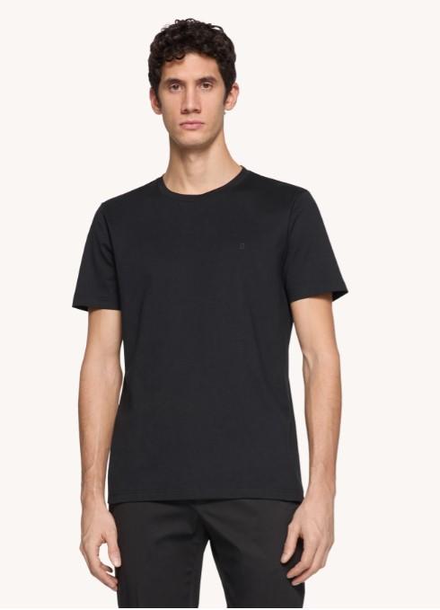 t-shirt con logo gommato US198JF0271UZL4 999 DONDUP 