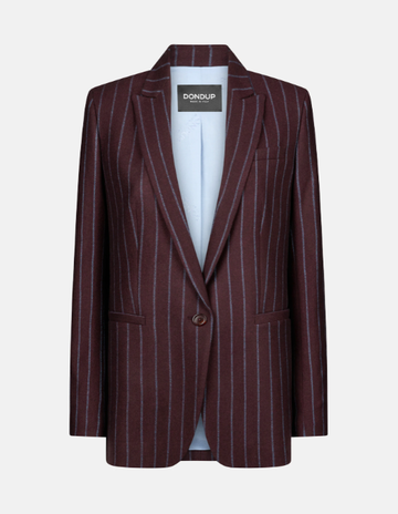 blazer in flanella a righe DJ524ES0075DXXX527 DONDUP