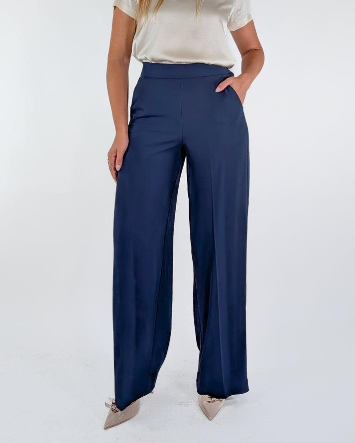 pantalone elasticizzato TF0360 BLU VICOLO 