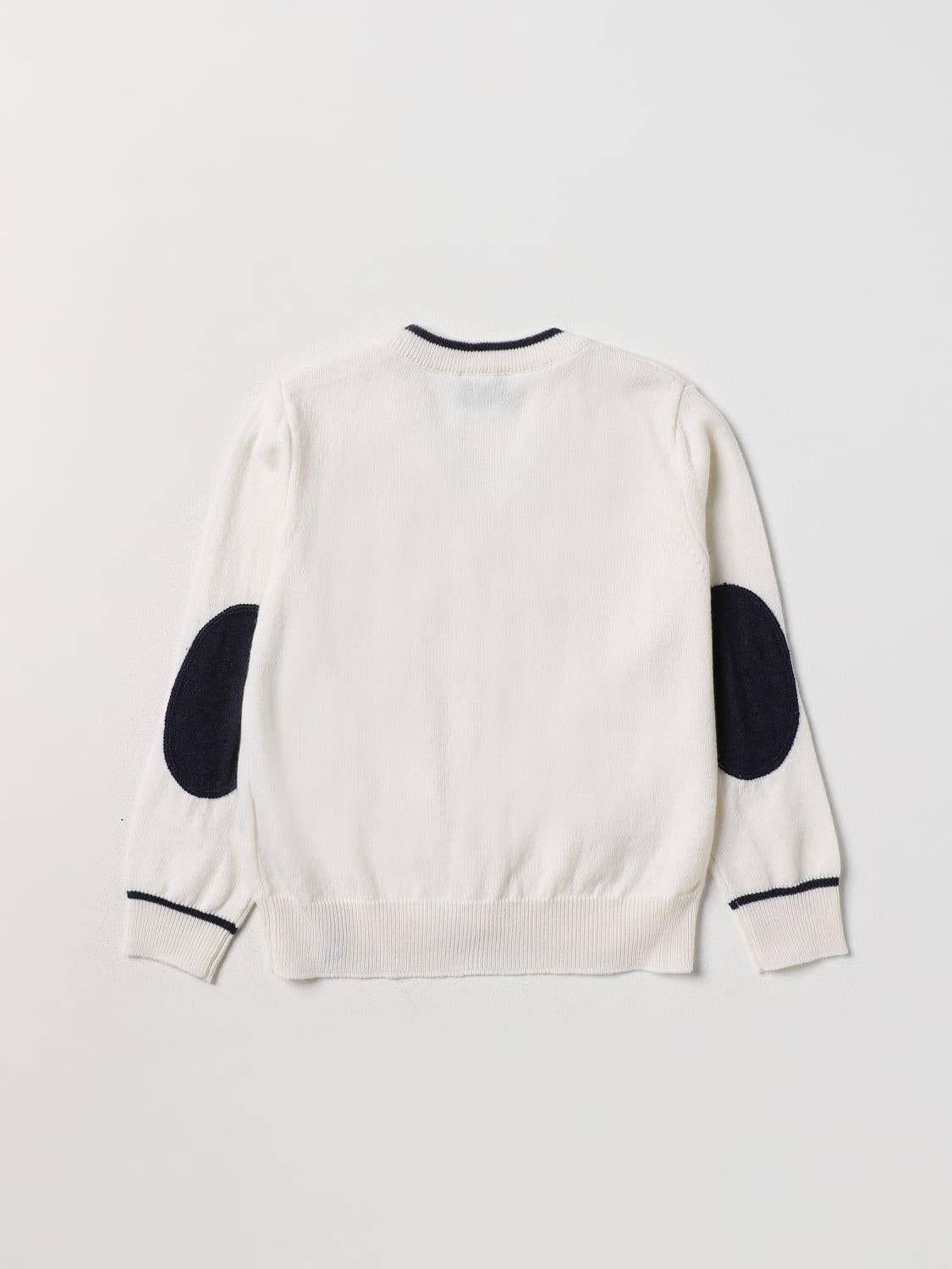 cardigan con toppe FT9P70 W0023 101BL FAY 