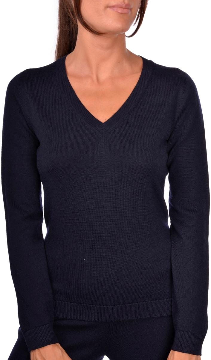 maglia in lana scollo a V 43232 14730 585 GRAN SASSO 