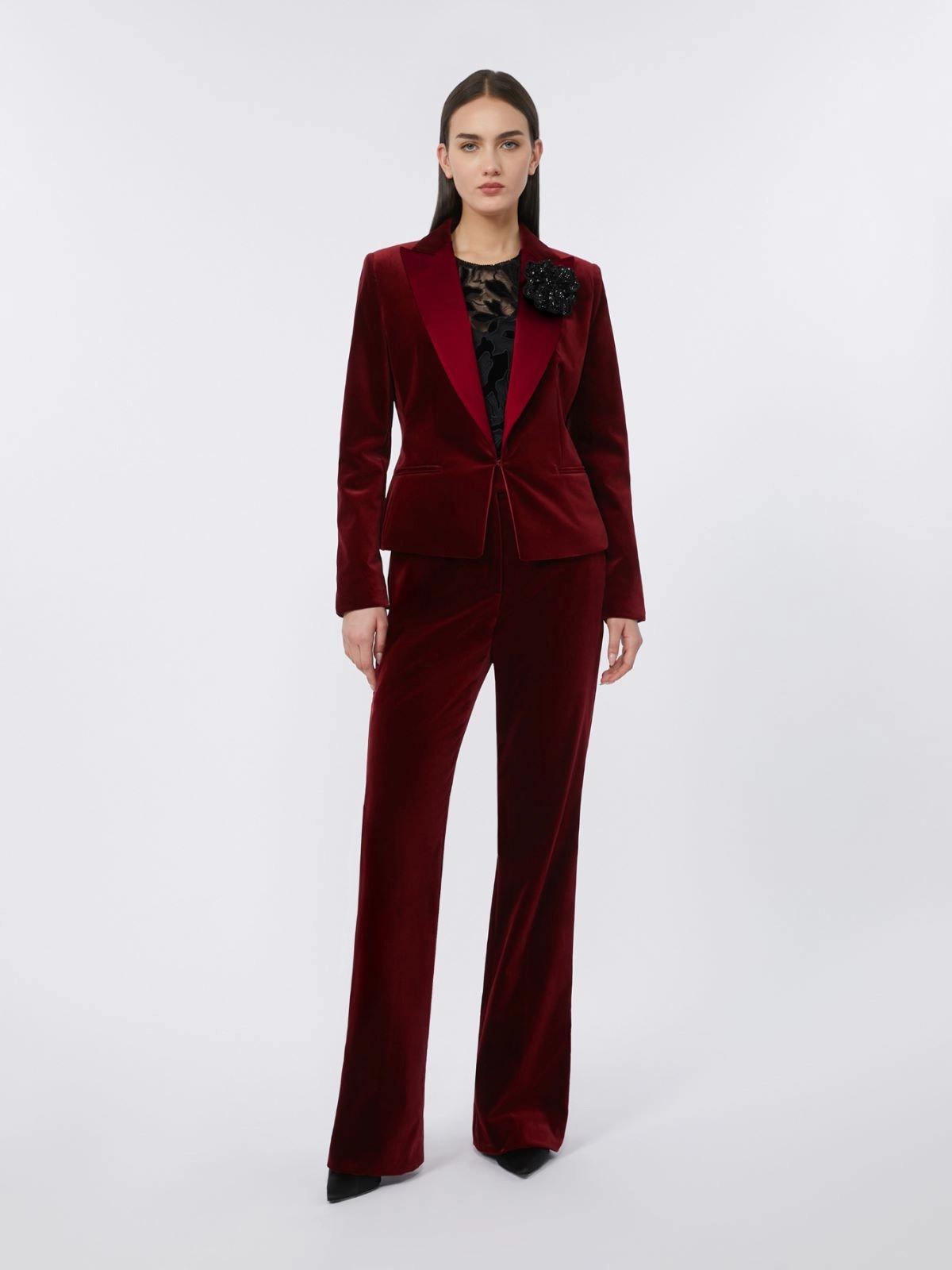 pantalone smoking in velluto VETRINO 016 MAXMARA STUDIO 