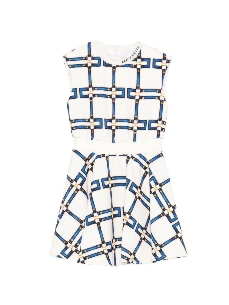 abito a fantasia catene EFAB652 GAE01 D681 ELISABETTA FRANCHI 