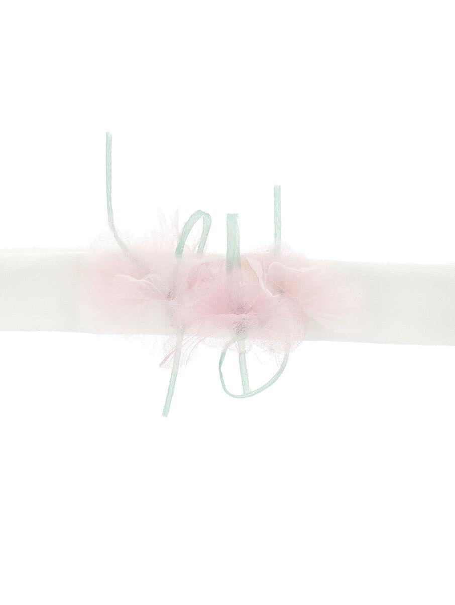 fascia con fiore tulle 73G003 7201 0190 MONNALISA 