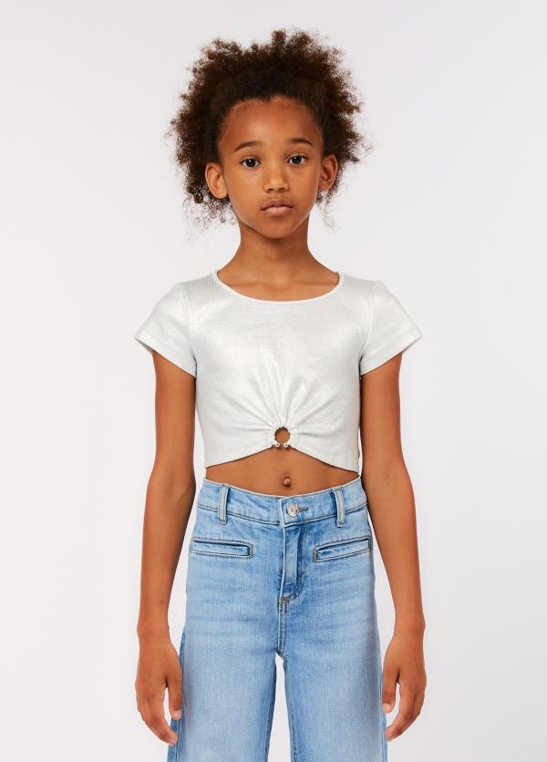 t-shirt cropped GA6151J3894 09C28 LIU JO JUNIOR 