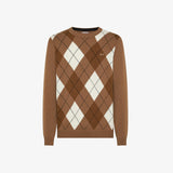 SUN68 maglione a rombi Marrone